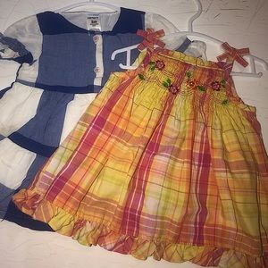 Two cute summer dresses for baby !!